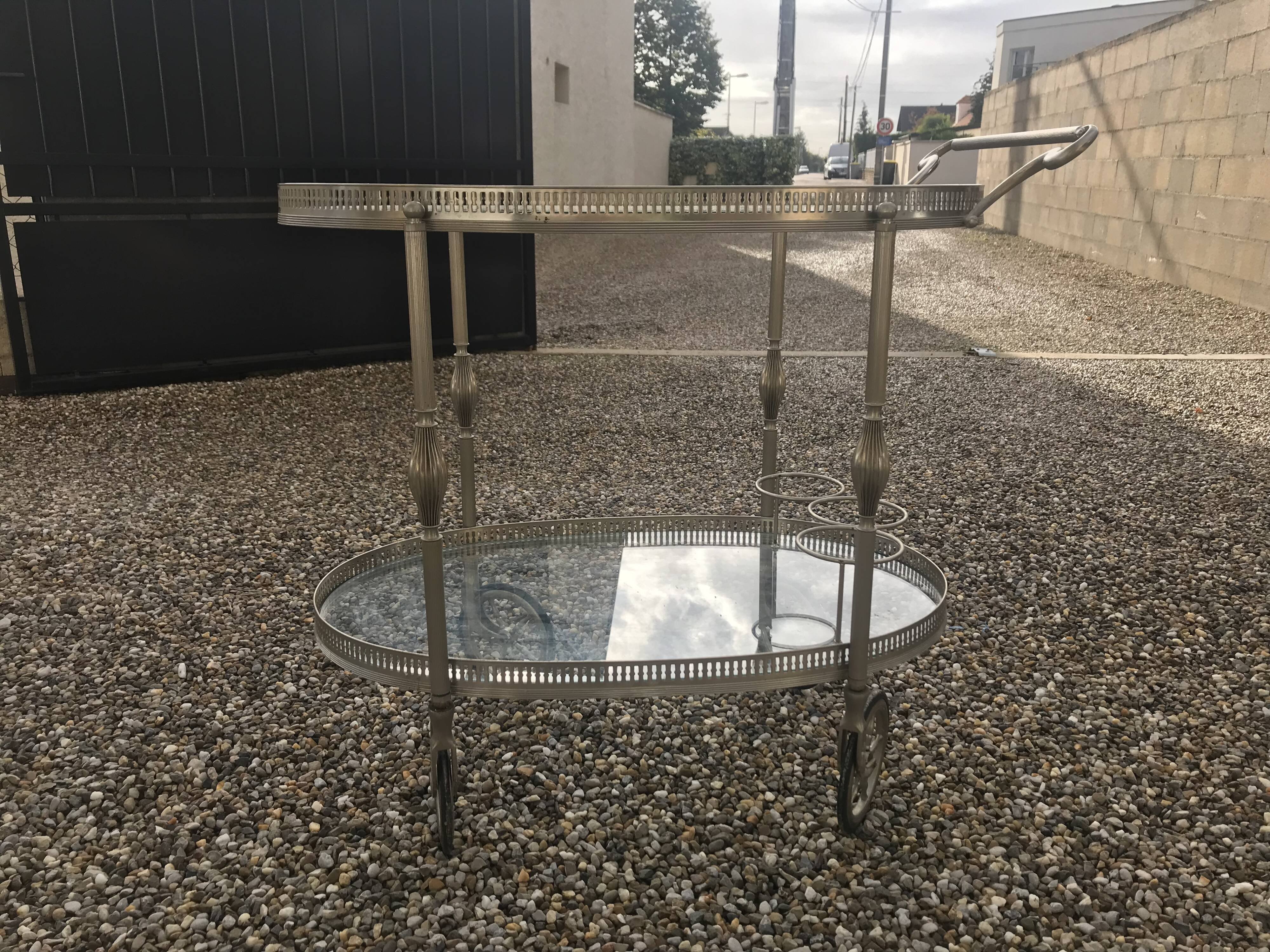 Silver metal dessert