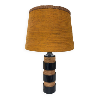 Lampe en corde et bakélite, 1970