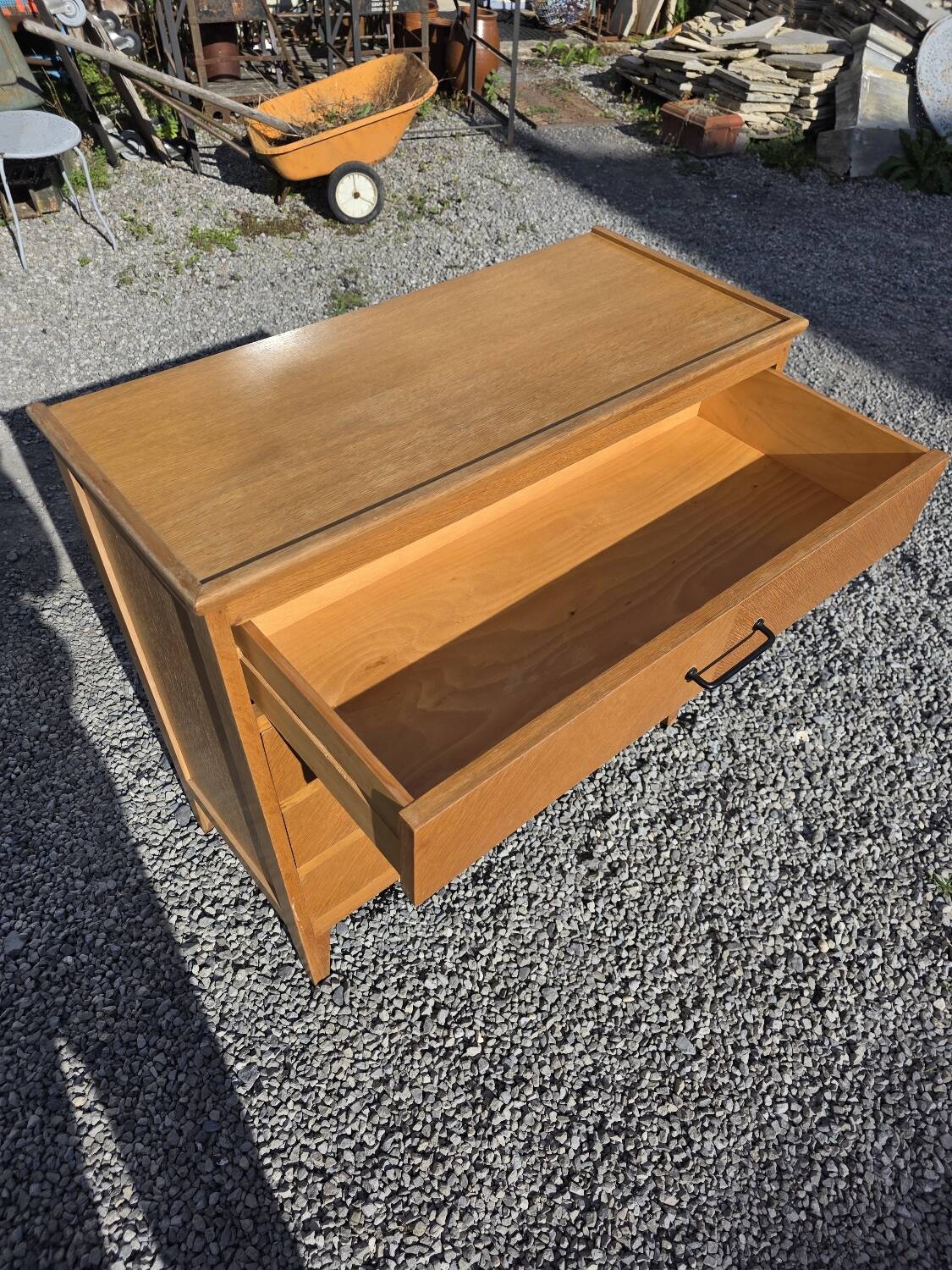 Vintage oak chest of drawers from the 60s