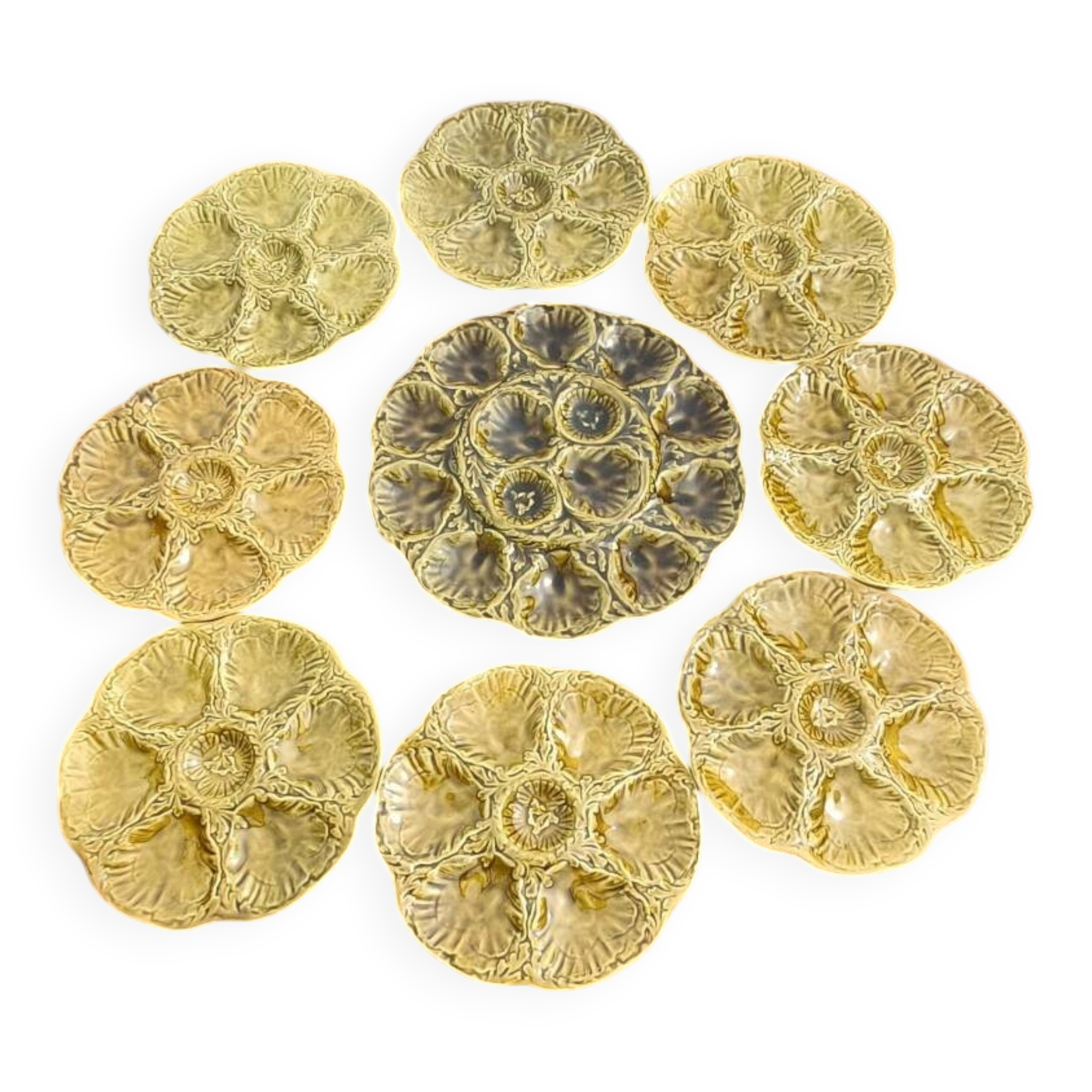 Vintage oyster service Gien – ceramic