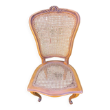 Set of three regency cane chairs