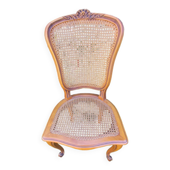 Set of three regency cane chairs