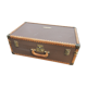 Vintage leather trunk suitcase