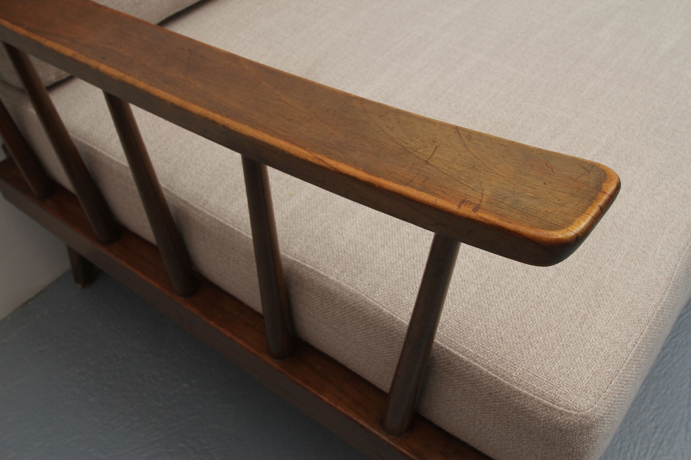 1950s daybed in beige, Wilhelm Knoll