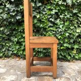 6 solid oak chairs