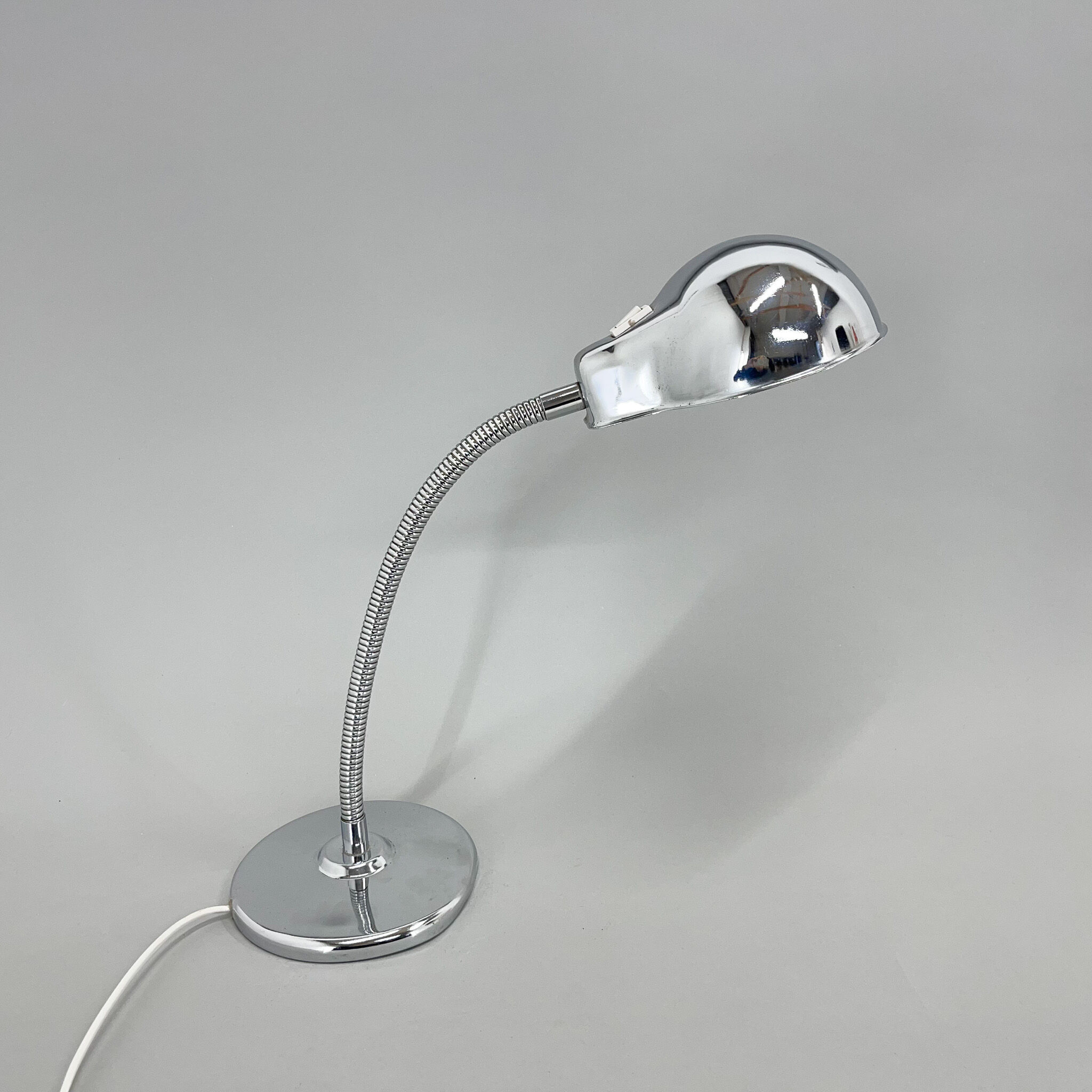 1960's Chrome Adjustable Table Lamp, Italy