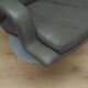 Fauteuil pivotant en cuir gris, design danois, années 1960, designer : Geoffrey Harcourt, éditeur : Artif