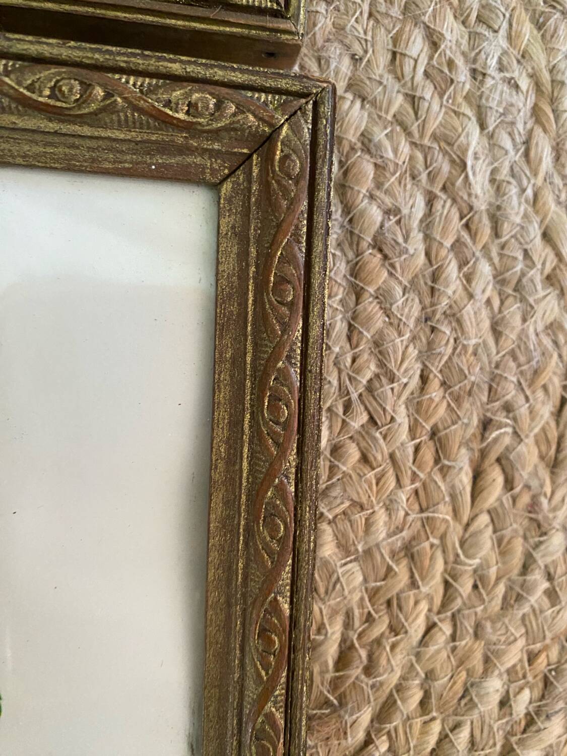 2 Redouté botanical frames of rose bushes.