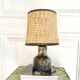 Earth lamp and braided lampshade 70s/70s