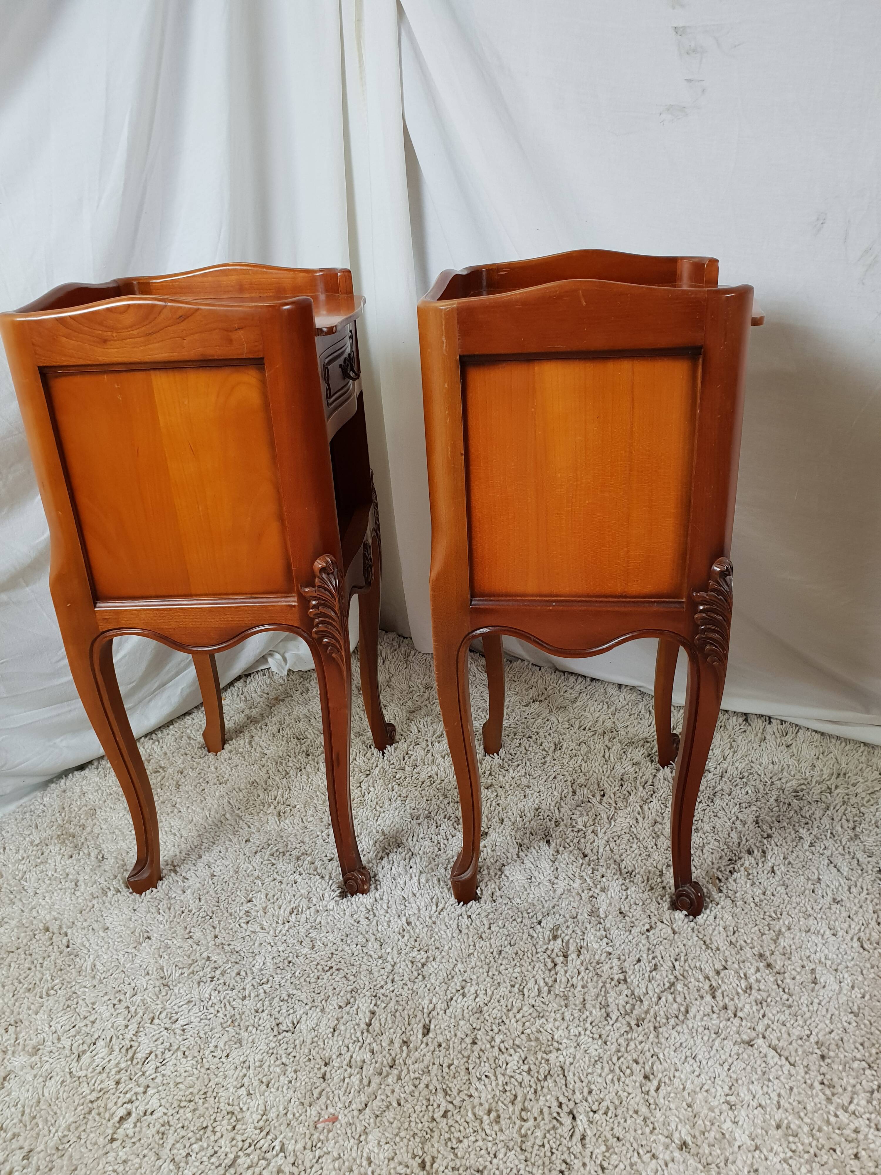 Pair of Louis XV style bedside tables