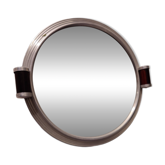 Round mirror tray from the 1930s with handles