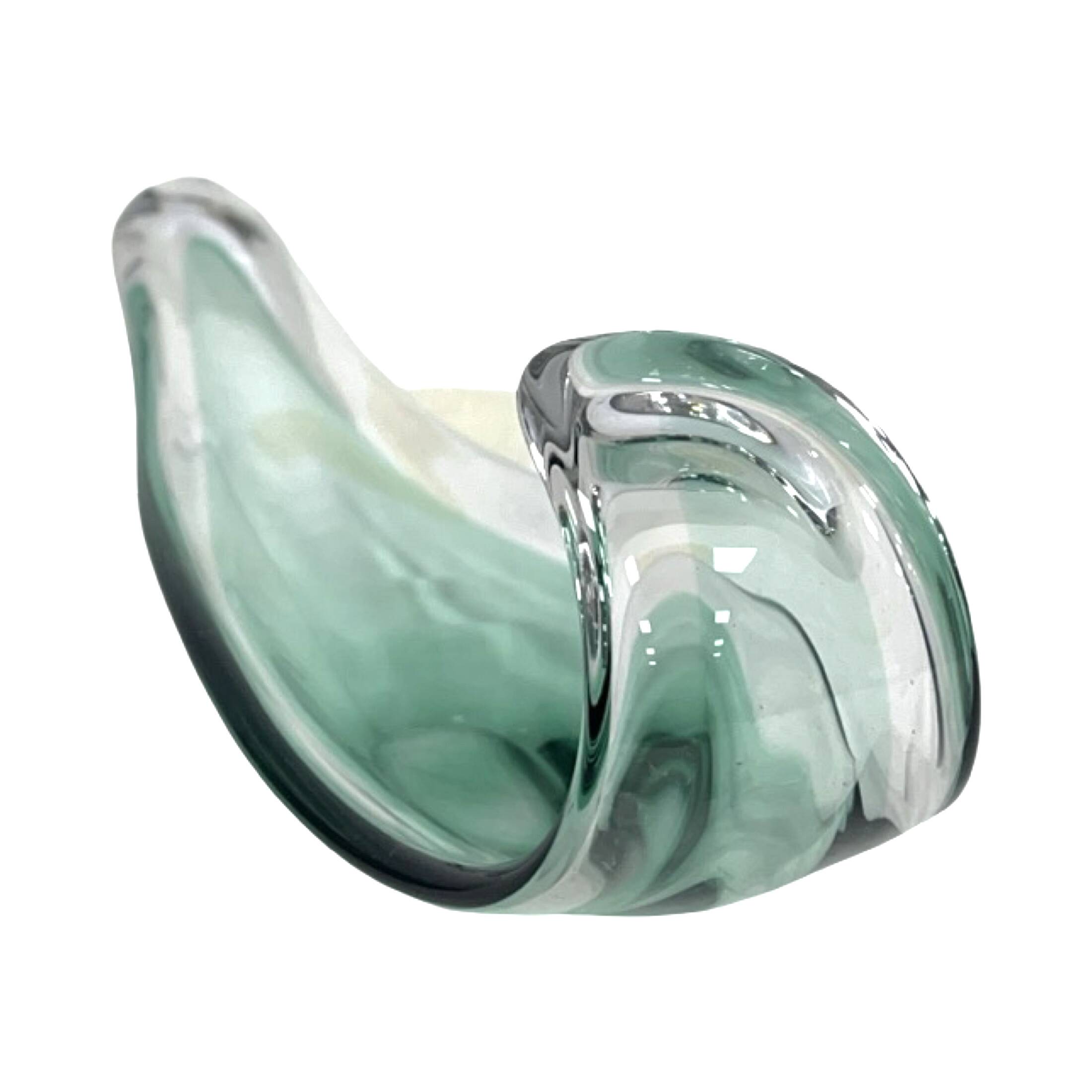 Plat en verre de Murano, Italie années 1960