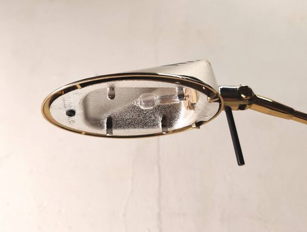 Floor lamp reading light fase 80s gold