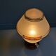 Art Deco table lamp with granite glass globe