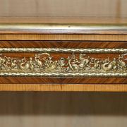 Bureau Plat Restauré Louis XVI Orné d'Ormolu Fin XIXe Siècle