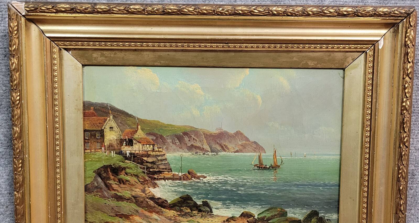 Painting: robert weir allan (1852-1942): oil on canvas, english school, period