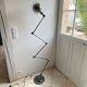 Jieldé 5-arm floor lamp, 40cm, graphite, industrial style, Jean Louis Domecq, 1950s vintage