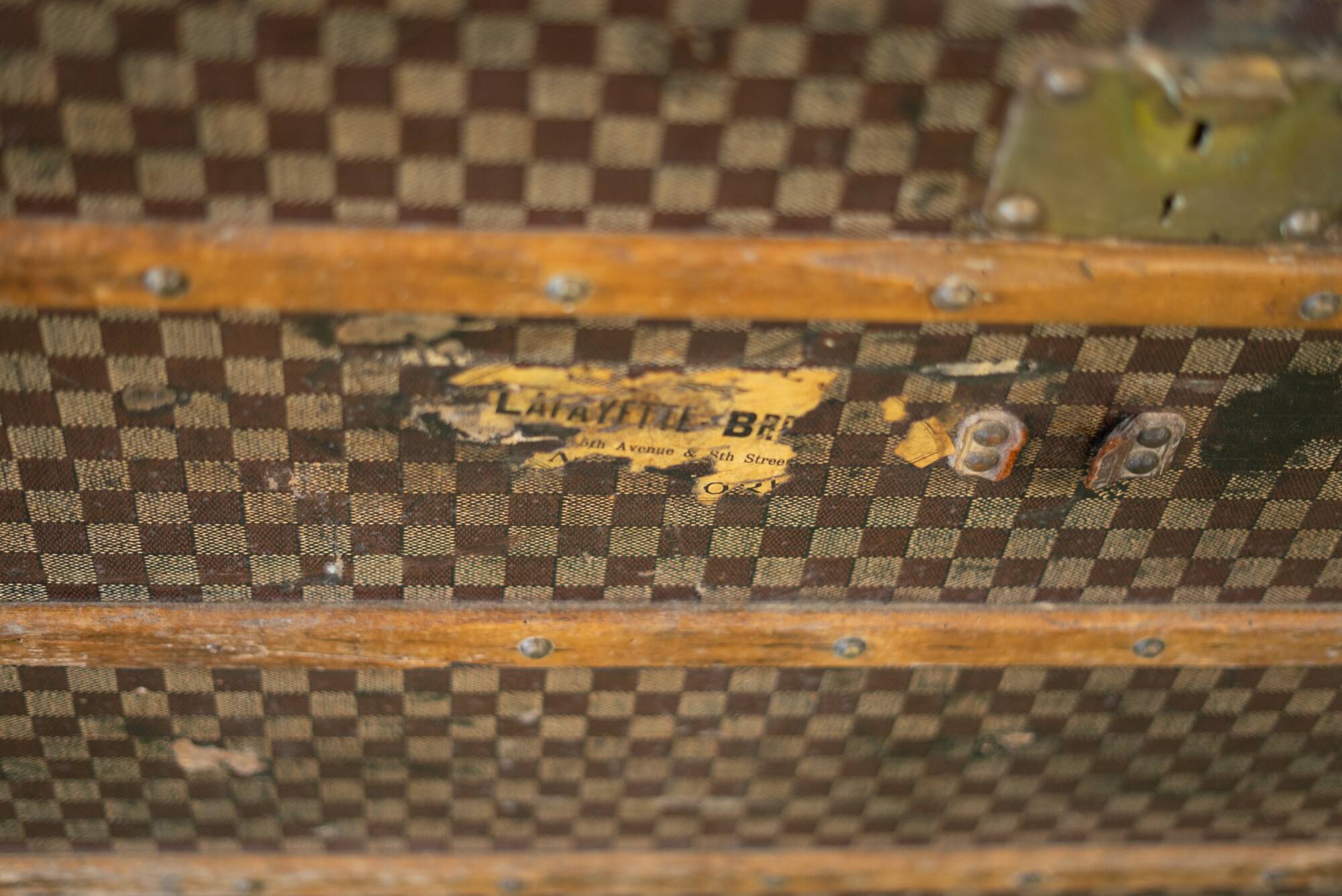 Very large Louis Vuitton trunk model.