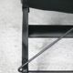 Armchair by Tord Bjorklund, black wood, steel and canvas. Ed. Ikéa, circa 1990.