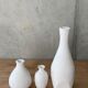 Set of 3 bleached vases