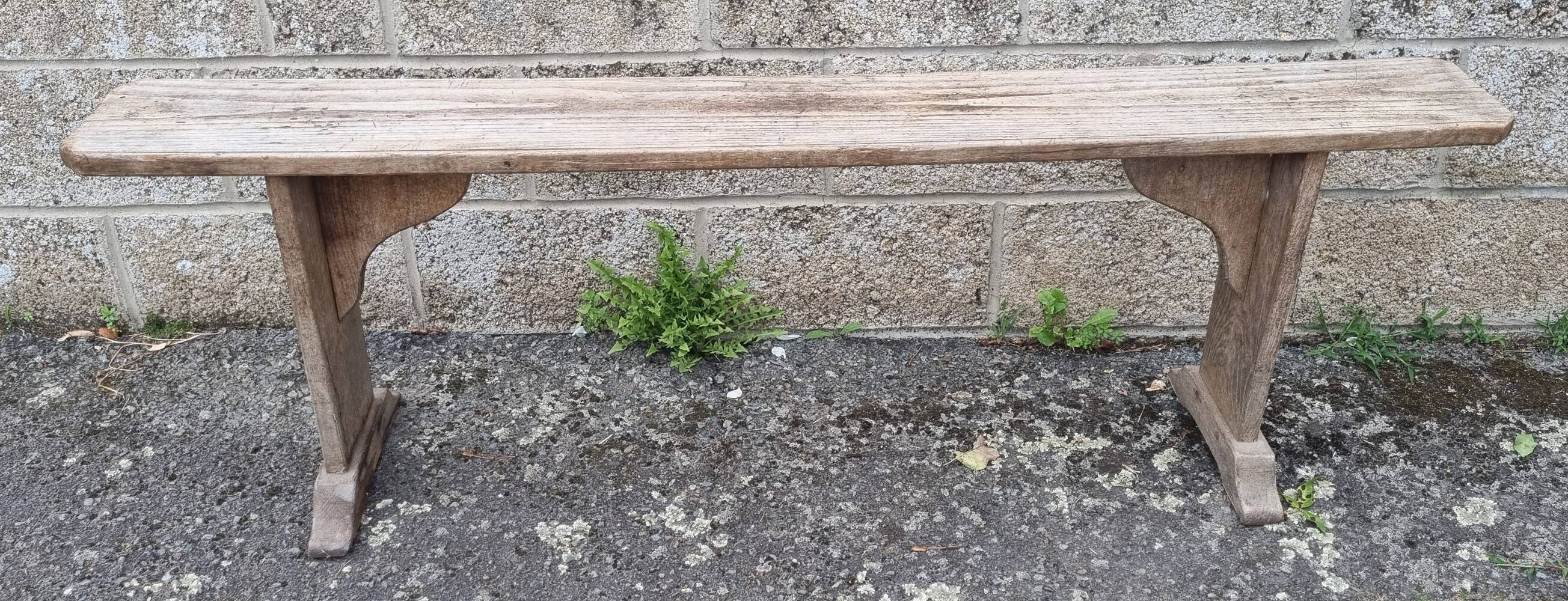 Old farm bench, natural color, vintage