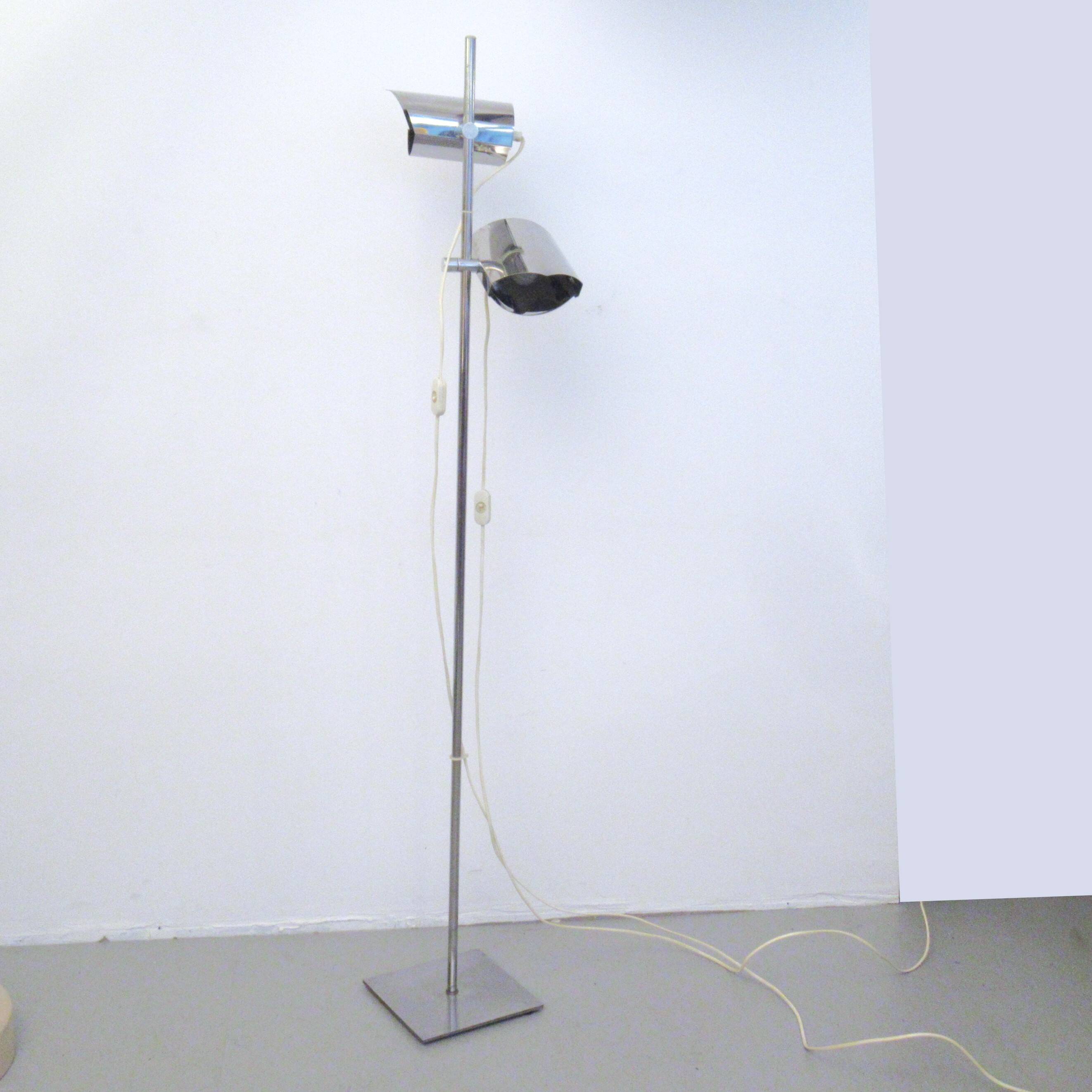 Lampadaire chromé Années 70