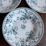 Gien Fleurette Plates x6 – antique floral decoration