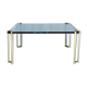 Vintage Bronze And Glass Big Coffee Table By Peter Ghyczy, Germany 1970’s