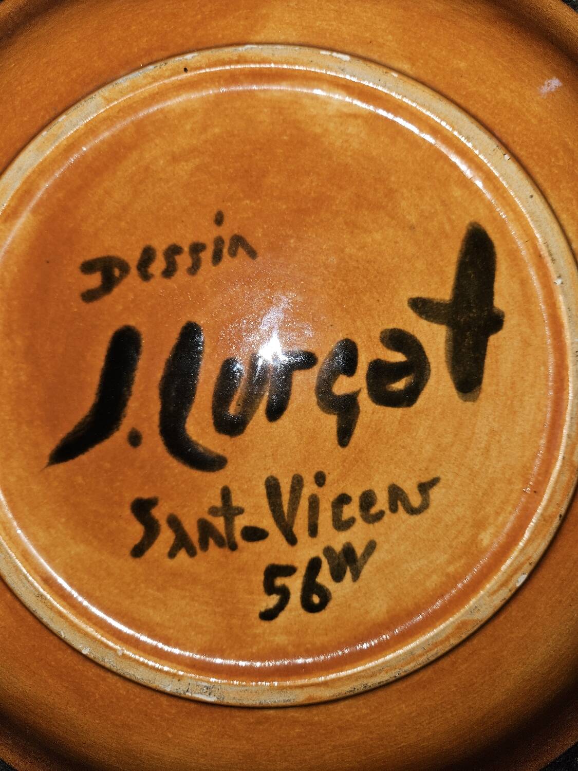 Assiette décorative Jean Lurçat Sant Vicens 1956