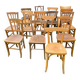 Lot 16 chaises bistrot dépareillées