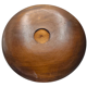 Assiette en bois sculptée à la main vintage des années 1960 - Motif floral et spirale complexes