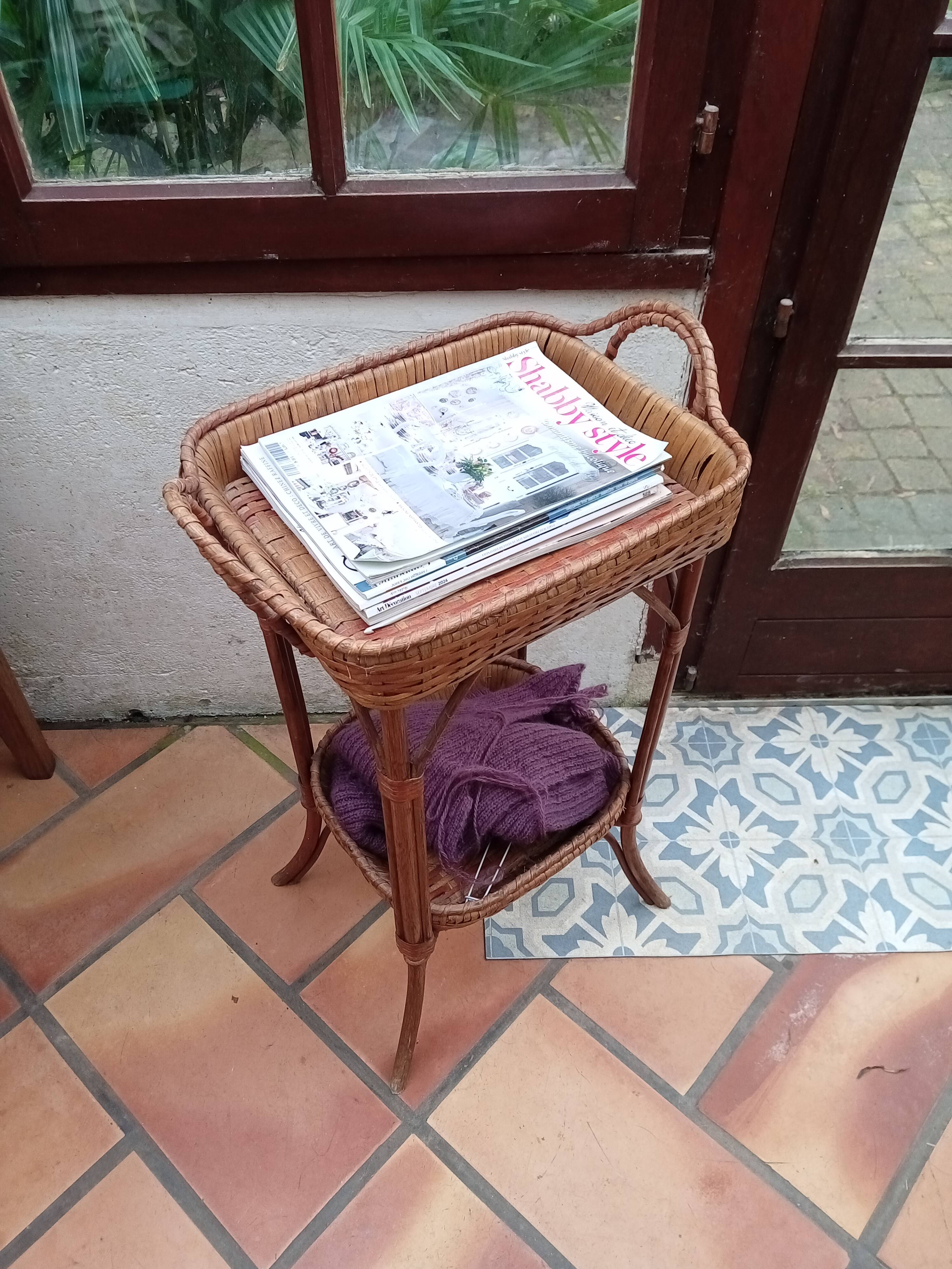 Small rattan table