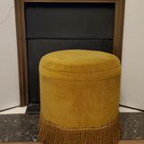 Pouf velvet ochre
