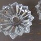 Pair of antique crystal candle holders