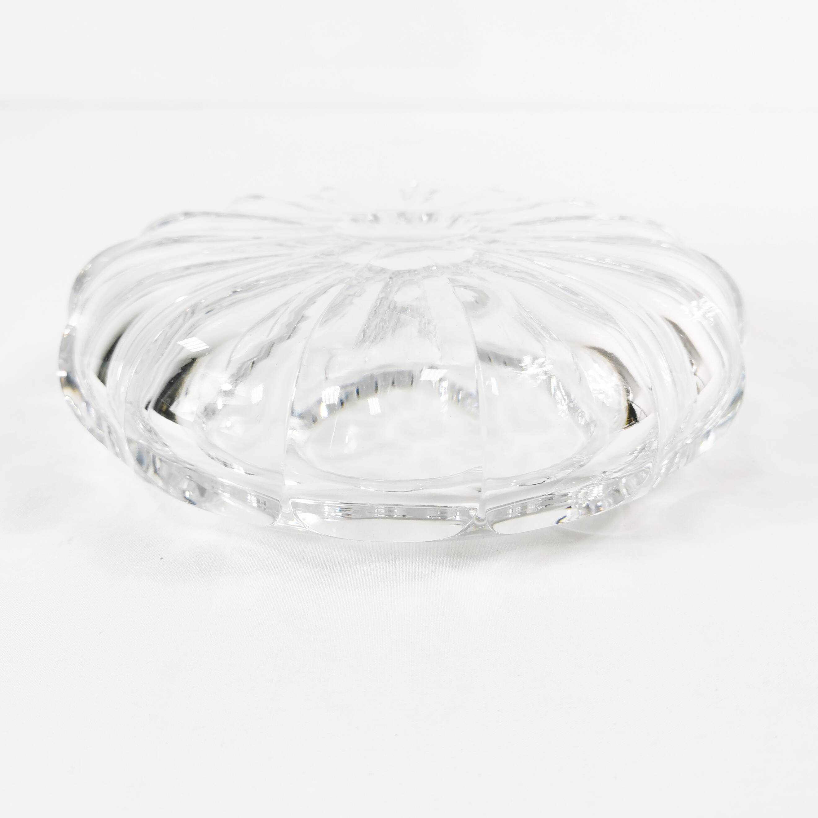 Mid Century Crystal Ashtray, Belgium 1960s