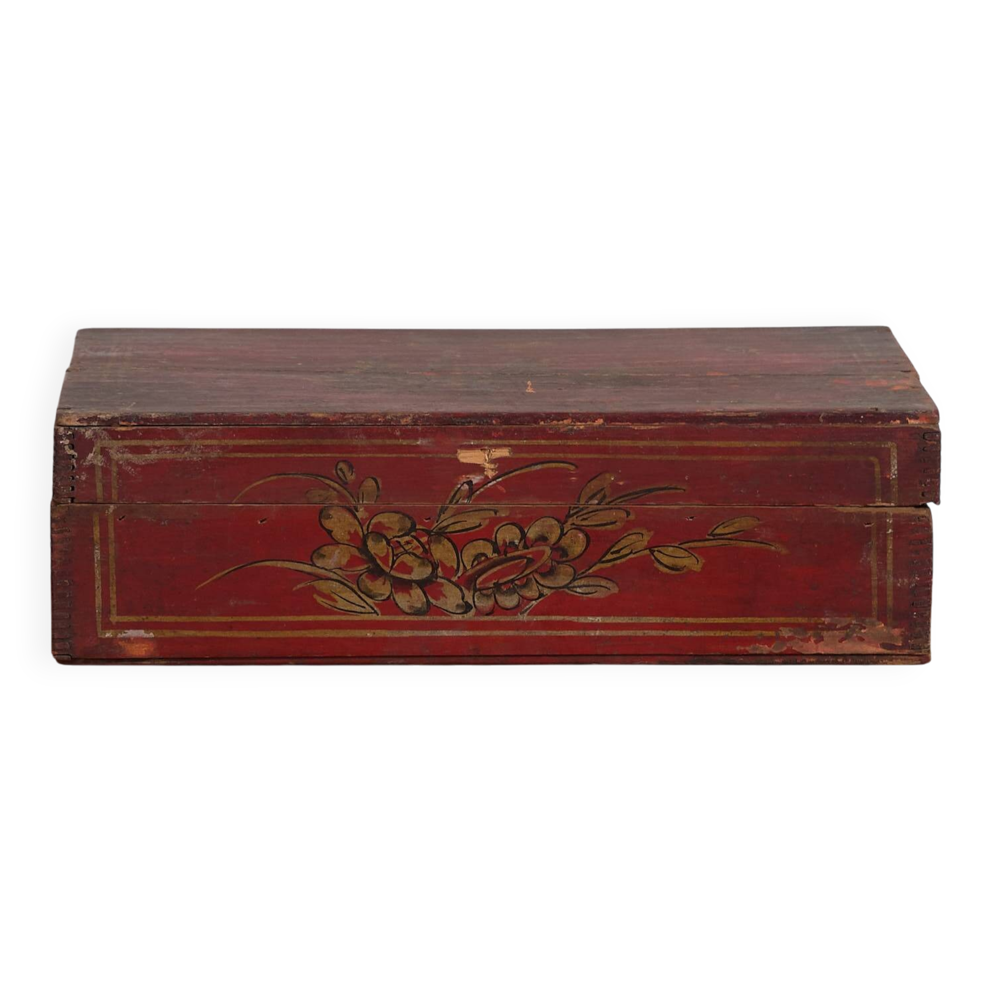 Antique Red Asian Box (c.1900) #13