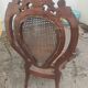 Fauteuil ancien en bois sculpté style Louis XV ou Rocaille
