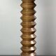 Midcentury brutalist wood turned side table in the style of Charles Dudouyt