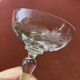 6 coupes à champagne en cristal ciselé époque Art Déco vers 1925-1930