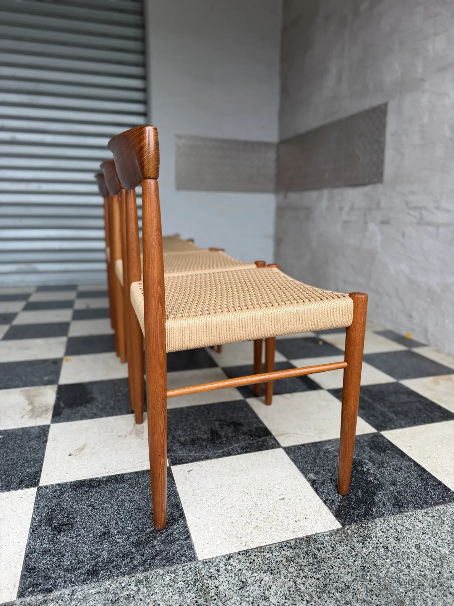 Set of 4 HW Klein chairs for Bramin