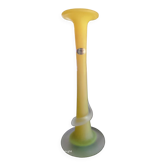 Vintage blown glass soliflore vase - Art Glass from Toul - 34 cm