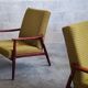 Pair of armchairs Olive Green by Jiri Jiroutek 1960