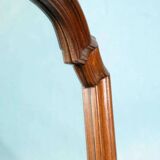 Vintage wooden mirror from the 1960s, art deco style 60s mirror.