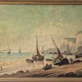 Lively Coastline - Oil on canvas