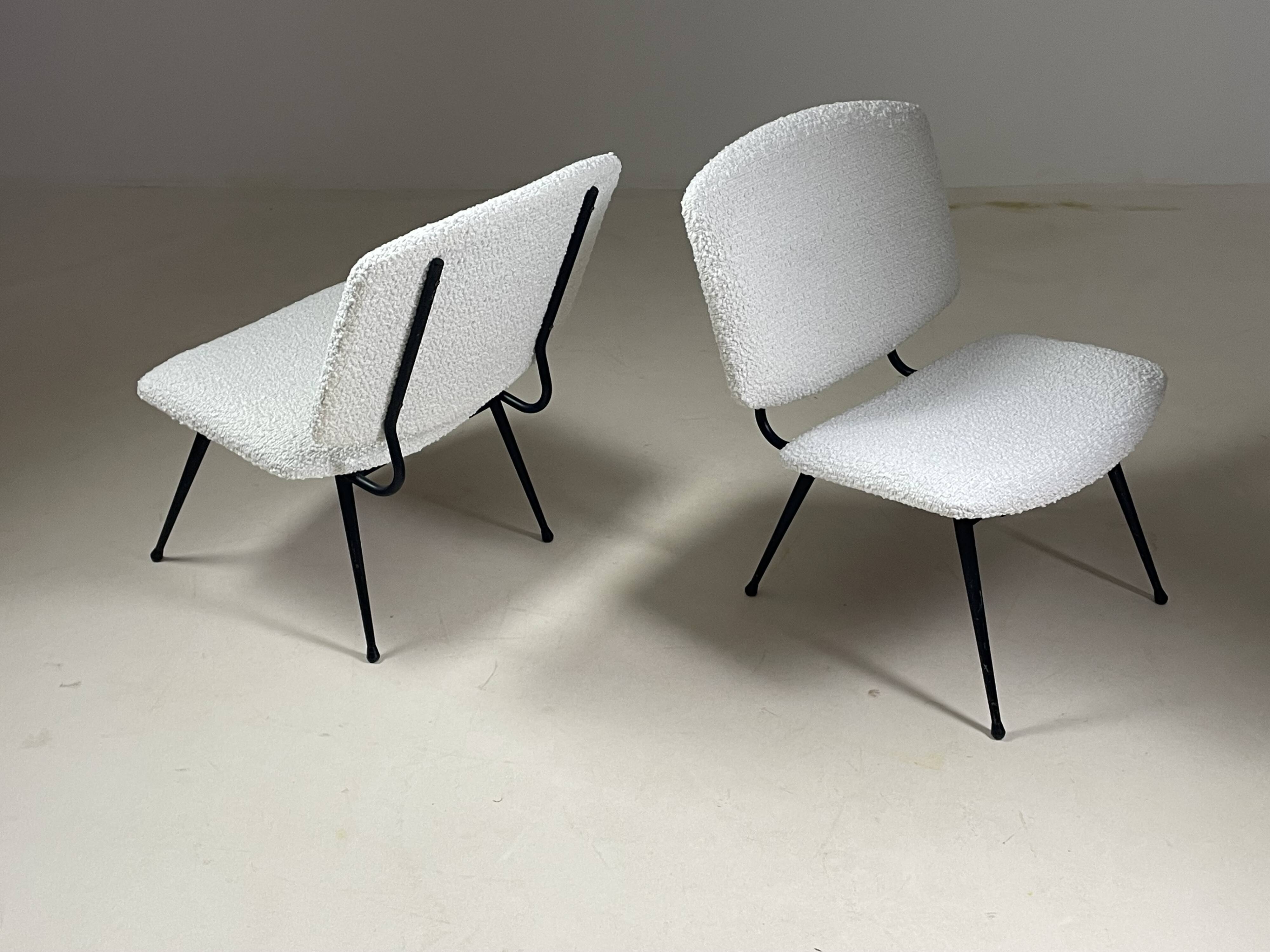 Pair of 1950s armchairs, France