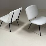 Pair of 1950s armchairs, France