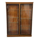 Wall display cabinet Siegel Paris – Oak & Glass – 1950