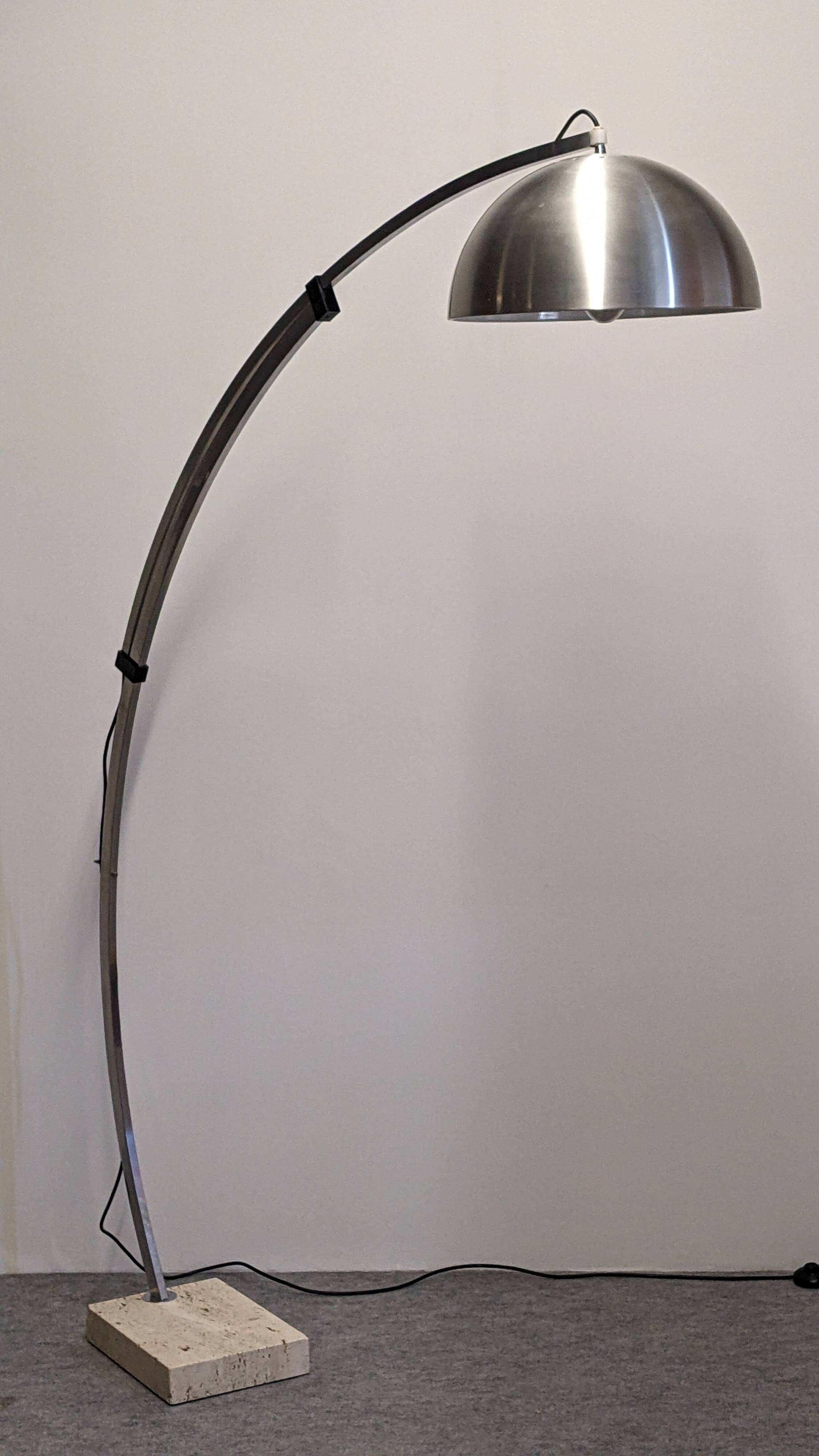 Italian Space Age Arc Floor Lamp, 60s-70s