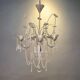 Lustre, crystal and silver-plated metal, Swedish neoclassicism
