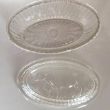 Beurrier verre motif vache 1950/60
